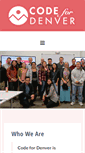 Mobile Screenshot of codefordenver.org